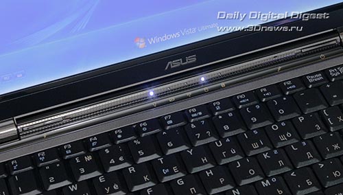 ASUS Lamborghini VX3. Индикаторы состояния и активности