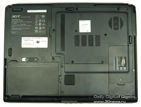������ ����� ������� Acer Aspire 5634WLMi