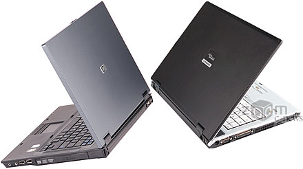 HP отличается классическим строгим дизайном, Fujitsu Siemens же выполнен в фирменном "воздушном" стиле